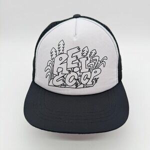 REI Co Op Boco Gear Trucker Hat Cap‎ Snapback Adjustable Black White